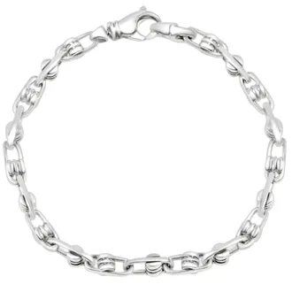 Pompeii3 Mens Link 14k Gold (27gram) or Platinum (44gram) 5mm Bracelet 8.75