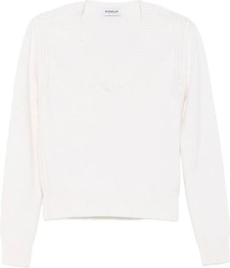 Dondup V-neck sweater - White