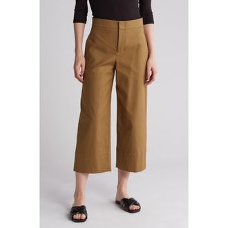 Vince Pleat Crop Wide Leg Pants in Tapenade at Nordstrom Rack, Size 16