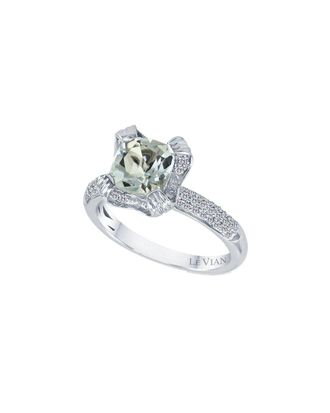 Le Vian Sea Blue Aquamarine 14K 1.37 Ct. Tw. Diamond & Aquamarine Cocktail Ring