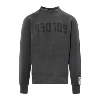 Golden Goose Hoodies & sweatvesten, Heren, Grijs, L, Katoen, Archibald Sweatshirt