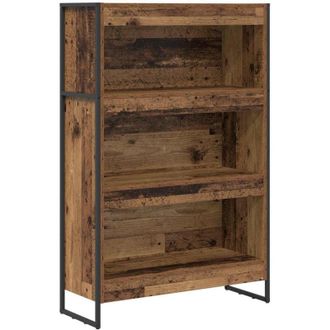 vidaXL Book Cabinet Old Wood 80 x 30 x 121 cm Engineered Wood vidaXL