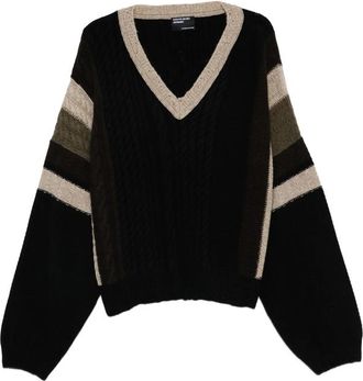 Enfants Riches Deprimes V-neck Cable-knit Sweater