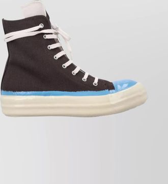 Rick Owens canvas high-top sneakers