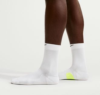 Nike Unisex Running Midweight Crew Socks (1 Pair) in White | HV6924-100