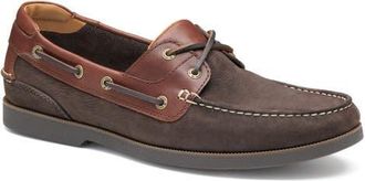 Johnston & Murphy Ventura Boat Shoe in Dark Brown Nubuck/mahogany at Nordstrom, Size 13
