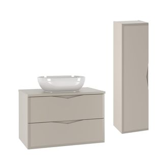 Petits Meubles Set de muebles con lavabo y columna estratificado 80.6cm