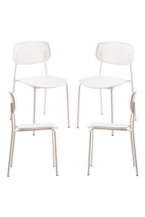Regalos Miguel Packs Sillas Comedor - Pack 4 Sillas Piki - Blanco