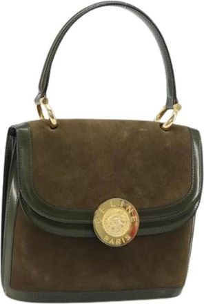 Celine Pre-owned Handbags, female, Green, Size: ONE SIZE Pre-owned Vintage Hand Bag