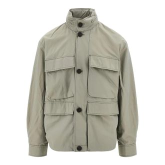 Emporio Armani Blouson Jacket - Heren - Zomerjassen - Grijs - M - Nylon - Jassen