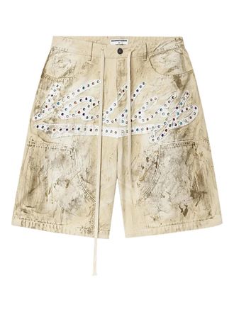 Vale Reeses verfraaide shorts - Beige