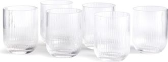 La Redoute Interieurs Set van 6 glazen met groeven, Ostri
