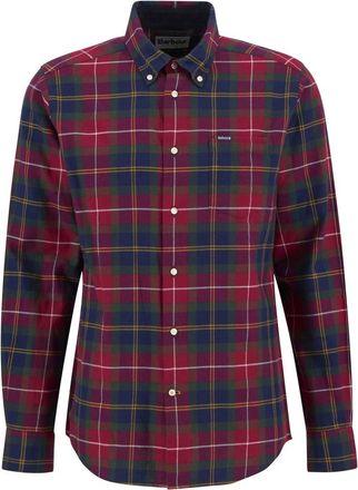 Barbour Op Maat Winterberry Tartan Mouw Overhemd - Heren - Casual Overhemden - Rood - S - Katoen - Overhemden
