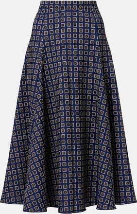 Max Mara Gonna midi Benda in jersey con stampa