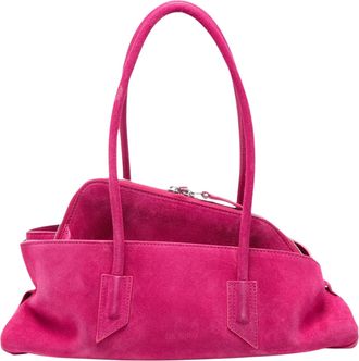 The Attico La Passeggiata Small Suede Handbag
