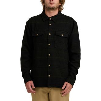 Billabong Lodge Jacquard Snap Front Shirt in Dark Military at Nordstrom Rack, Size Medium