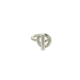 Herm&egrave;s Silver Silver 925 Band Ring (Pre-Owned)