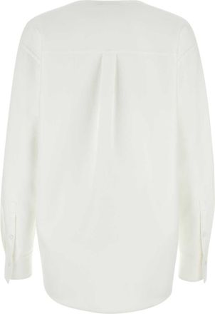 Valentino Garavani Bianco Exterior: Cotton Nylon Maglie Sweater