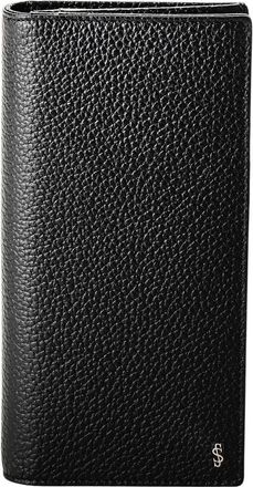 Serapian Wallets & Cardholders, male, Black, ONE SIZE, Black Coat Wallet with Card Slots