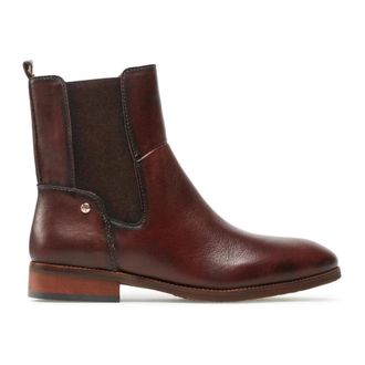 Pikolinos Koninklijke Enkellaars voor Dames - Donkerbruin - Dames - Chelseaboots - Bruin - 35 EU - Leer - Schoenen