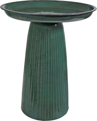 Sunnydaze Gleeful Garden Metal Outdoor Bird Bath