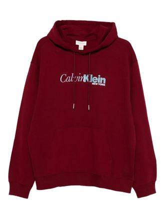 Calvin Klein Jeans Hoodie met logoprint - Rood