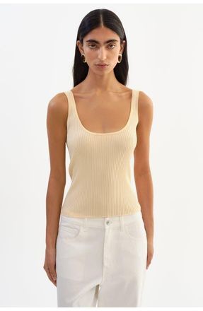 LaMarque Bista | Shimmery Rib Knit Tank Top in Yellow at Nordstrom, Size X-Small
