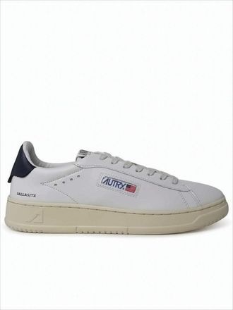 Autry Low-Top White Leather Sneakers With Perforated Detailing