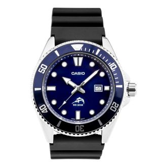 Casio Mens CASIO STANDARD 200 Meter waterproof Sports Mens Blue Analog MDV-106B-2A