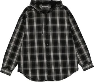 Mastermind Japan Camicia tartan - Nero