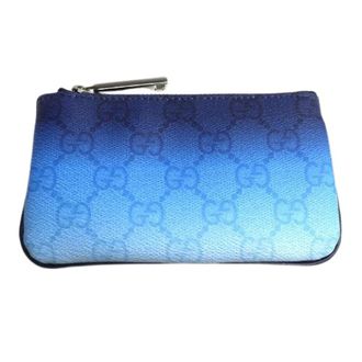 Gucci Pre-owned Bags, male, Blue, Size: ONE SIZE Pre-owned GG Supreme Chroma key pouch coin case