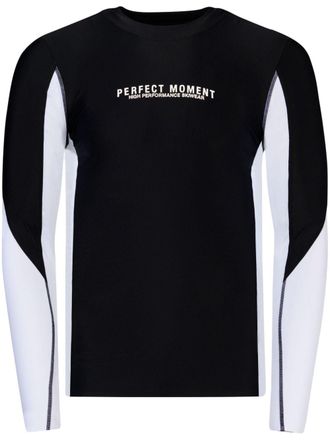 Perfect Moment logo-print ski top - men - Polyamide/Elastane - S - Black