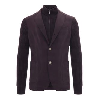 Eleventy Heren, Jassen, Rood, Maat: XL Wol