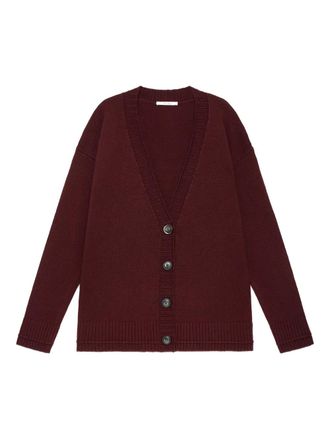 Maliparmi button v-neck cardigan - Red