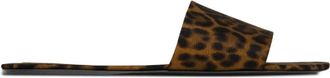 Saint Laurent Carlyle Sandalen met Luipaardprint - Dames - Sandalen - Bruin - 39 1/2 EU - Leer - Schoenen