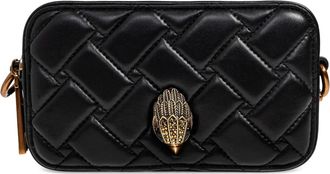 Kurt Geiger Clutch Kensington trapuntata piccola - Nero