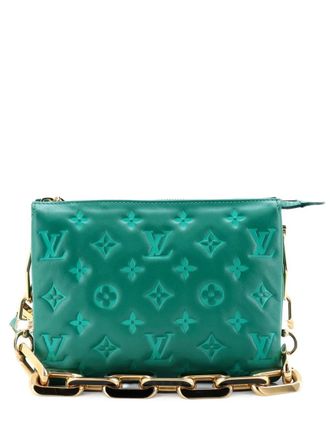 Louis Vuitton Coussin Bag Monogram Embossed Lambskin BB crossbody bag - women - Calf Leather - One Size - Green