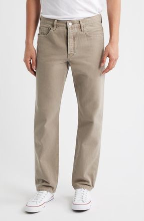 Frame Denim The Straight Leg Canvas Jeans in Vintage Khaki at Nordstrom, Size 30