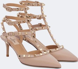 Valentino Garavani Salones Rockstud de piel