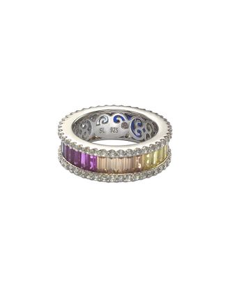 Suzy Levian Suzy Levian Silver Cz Eternity Ring
