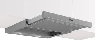Bosch Serie 2 Dfm064w55 Campana Semintegrada (extra&iacute;ble) Met&aacute;lico, Plata 394 M&sup3;/h