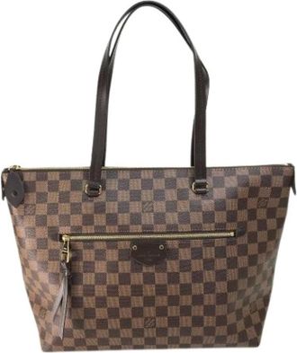 Louis Vuitton Tweedehands Canvas Louis Vuitton tassen - Dames - Vintage Shopper - Bruin - ONE Size - Vintage