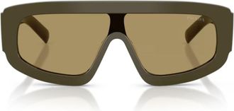 Prada Olive Green Prada PR D10s Acetate Sunglasses