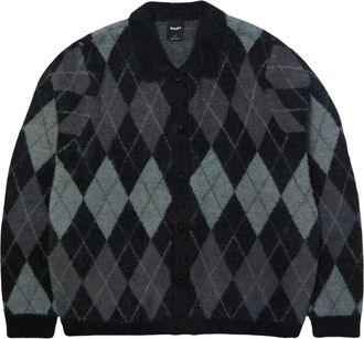 HUF Cooper Mohair Trui - Heren - Vesten - Zwart - XS - Wol - Truien & Vesten