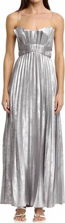 Acler Kelsale Maxi Dress In Silver