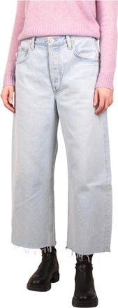 Citizens Of Humanity Cropped Jeans, female, Blue, Size: W27 Ayla Raw Hem Crop