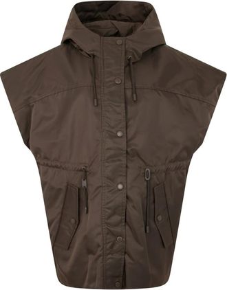 Max Mara Jassen, Dames, Bruin, S, Gilet met doorgestikte vulling