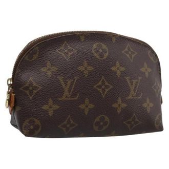 Louis Vuitton Pre-owned Cosmetic Pouch - Dames - Vintage Tassen - Bruin - ONE Size - Leer - Vintage