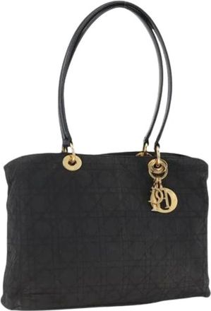 Dior Pre-owned Shoulder Bags, female, Black, Size: ONE SIZE Pre-owned Nylon Tote Bag