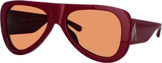 The Attico Authentieke Edie Bril - Premium Kwaliteit - unisex - Zonnebrillen - Rood - ONE Size - Accessoires